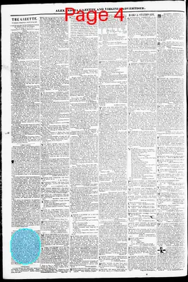 Page thumbnail for Alexandria Gazette