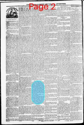 Page thumbnail for Alexandria Gazette