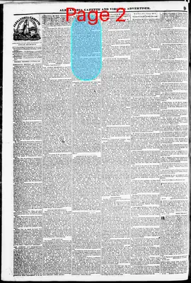 Page thumbnail for Alexandria Gazette