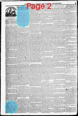 Page thumbnail for Alexandria Gazette