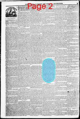 Page thumbnail for Alexandria Gazette