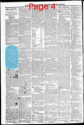 Page thumbnail for Alexandria Gazette