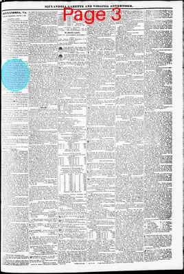Page thumbnail for Alexandria Gazette