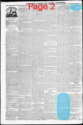 Page thumbnail for Alexandria Gazette