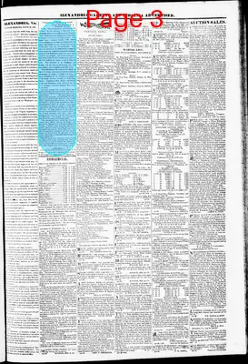 Page thumbnail for Alexandria Gazette