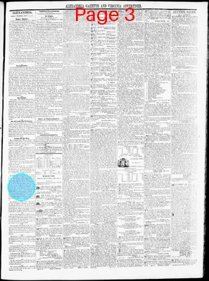 Page thumbnail for Alexandria Gazette
