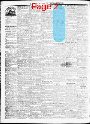 Page thumbnail for Alexandria Gazette