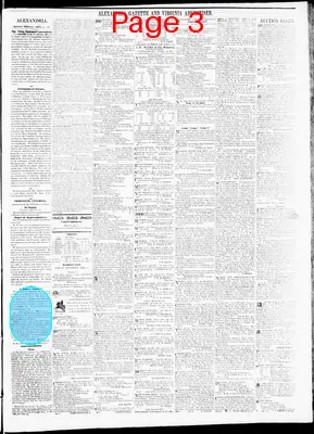 Page thumbnail for Alexandria Gazette