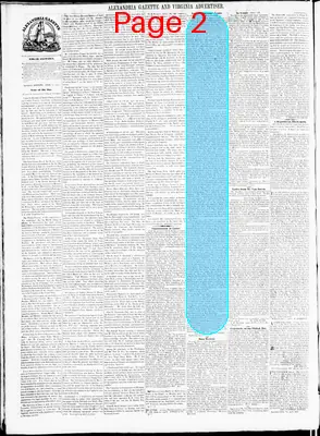 Page thumbnail for Alexandria Gazette