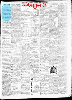 Page thumbnail for Alexandria Gazette