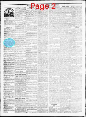 Page thumbnail for Alexandria Gazette