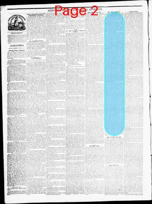 Page thumbnail for Alexandria Gazette