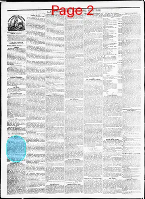 Page thumbnail for Alexandria Gazette