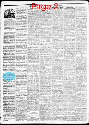 Page thumbnail for Alexandria Gazette