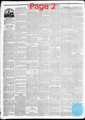 Page thumbnail for Alexandria Gazette