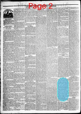 Page thumbnail for Alexandria Gazette