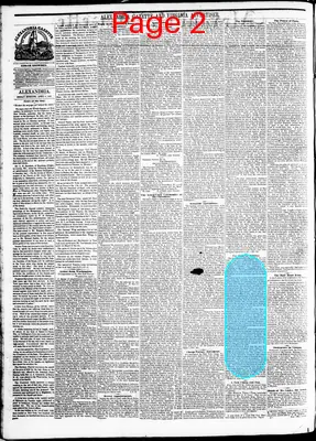 Page thumbnail for Alexandria Gazette