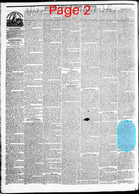 Page thumbnail for Alexandria Gazette