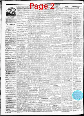 Page thumbnail for Alexandria Gazette