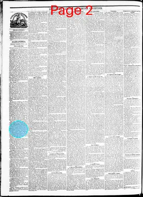 Page thumbnail for Alexandria Gazette