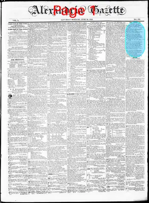 Page thumbnail for Alexandria Gazette