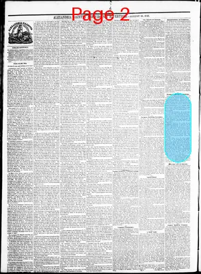 Page thumbnail for Alexandria Gazette