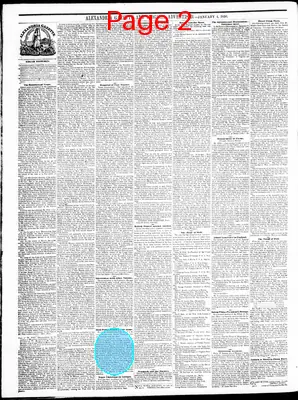 Page thumbnail for Alexandria Gazette