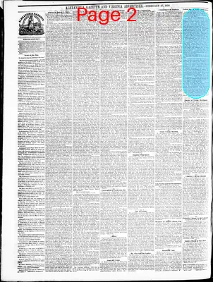 Page thumbnail for Alexandria Gazette