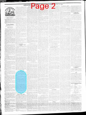 Page thumbnail for Alexandria Gazette