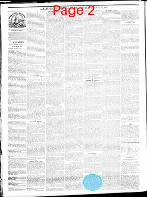 Page thumbnail for Alexandria Gazette