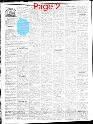 Page thumbnail for Alexandria Gazette