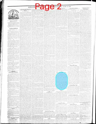 Page thumbnail for Alexandria Gazette