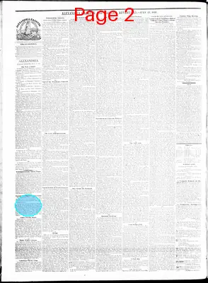 Page thumbnail for Alexandria Gazette