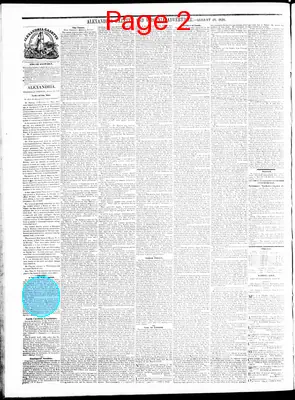 Page thumbnail for Alexandria Gazette