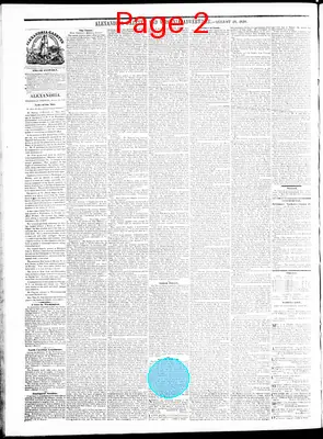 Page thumbnail for Alexandria Gazette
