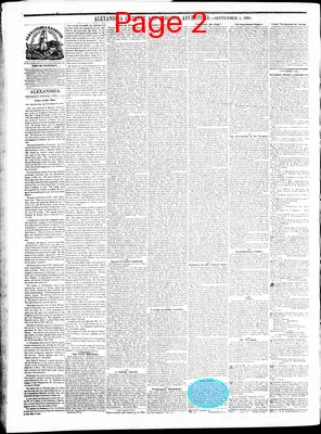 Page thumbnail for Alexandria Gazette