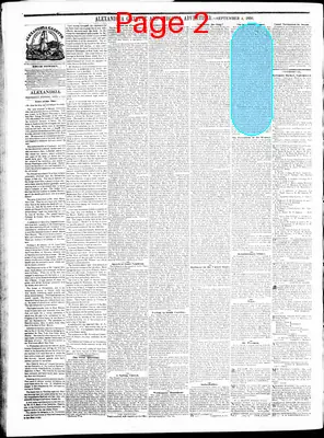 Page thumbnail for Alexandria Gazette