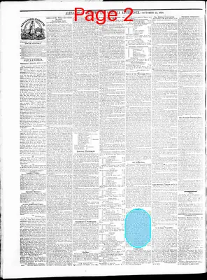 Page thumbnail for Alexandria Gazette
