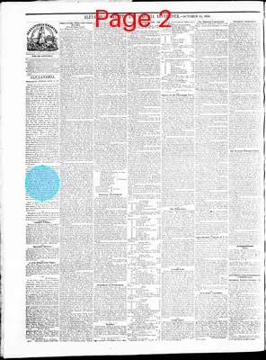 Page thumbnail for Alexandria Gazette