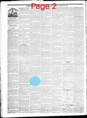 Page thumbnail for Alexandria Gazette
