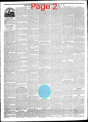 Page thumbnail for Alexandria Gazette