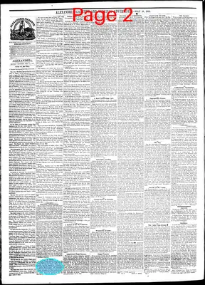 Page thumbnail for Alexandria Gazette