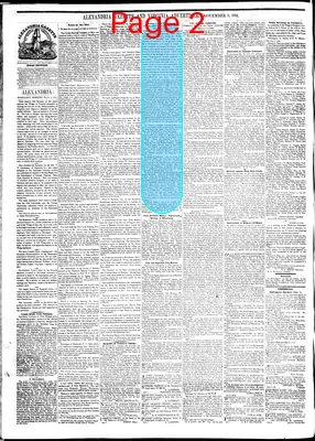 Page thumbnail for Alexandria Gazette