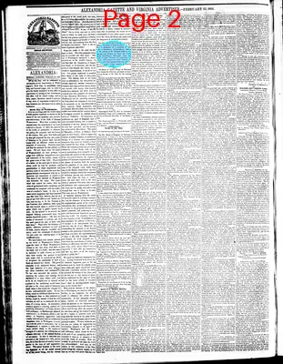 Page thumbnail for Alexandria Gazette