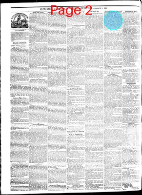 Page thumbnail for Alexandria Gazette