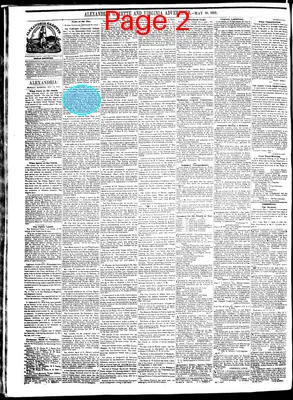 Page thumbnail for Alexandria Gazette