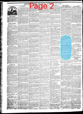Page thumbnail for Alexandria Gazette