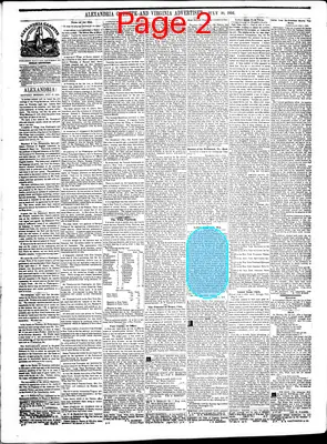 Page thumbnail for Alexandria Gazette