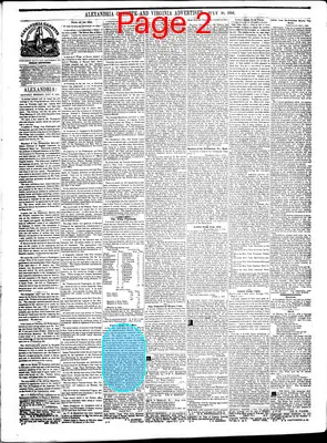 Page thumbnail for Alexandria Gazette