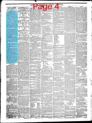 Page thumbnail for Alexandria Gazette